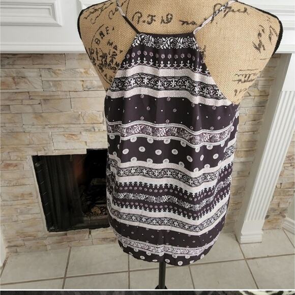 LOFT striped spaghetti strap tank top size small - Picture 3 of 4